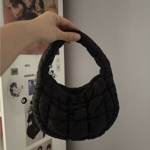 Black Quilted Mini Women's Tote Bag